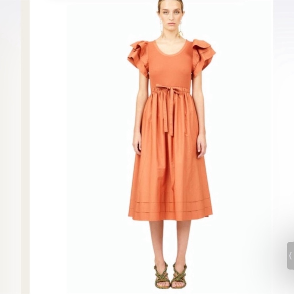 ULLA JOHNSON Louise Midi Dress Sz 0